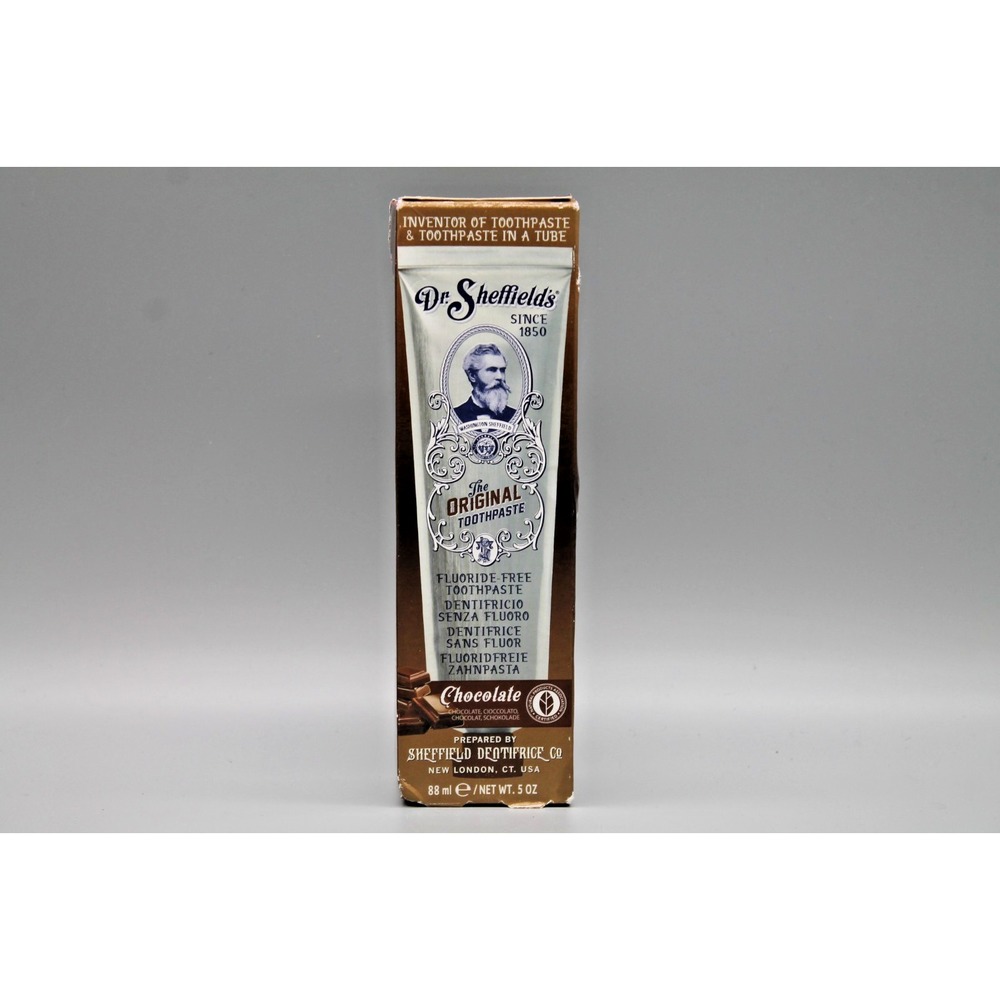 Dr. Sheffield’s Chocolate Fluoride Free Toothpaste 5 oz New Sealed